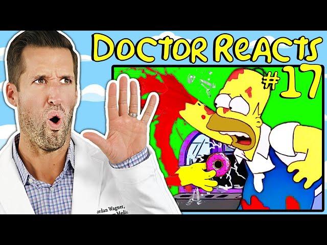 ER Doctor REACTS to The Simpsons Funniest Medical Scenes #17