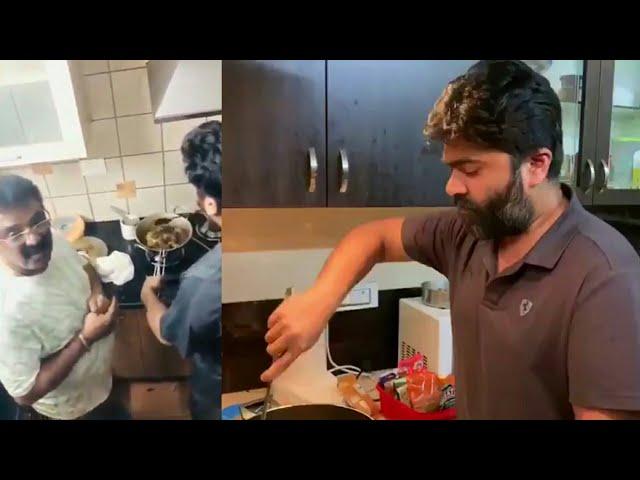 Simbu Lockdown Cooking Viral Video With VTV Ganesh And Says About His Wife