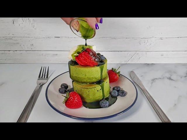 How To Make Super Thick Japanese Matcha Hotcakes – Recipes At A Glance