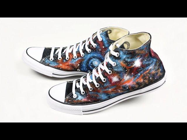 DIY galaxy shoes