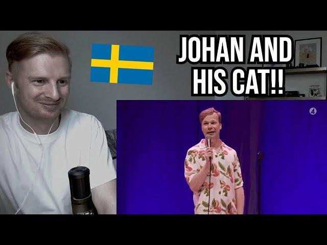 Reaction To Johan Glans - Kattjävel (Swedish Stand Up Comedy)