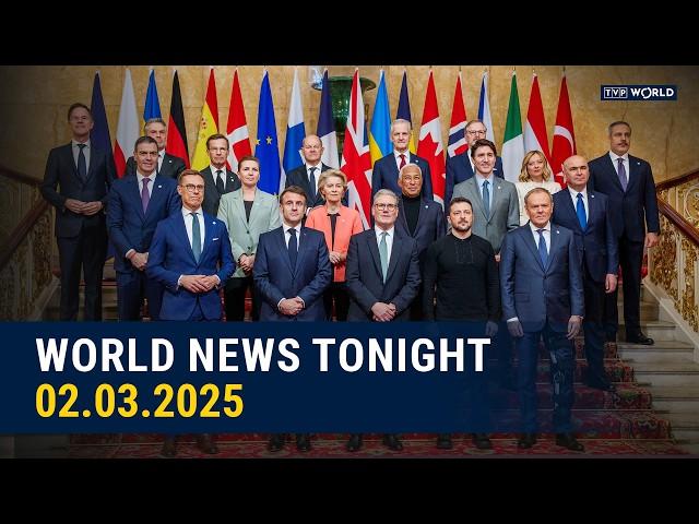 Europe must urgently rearm—von der Leyen in London after Trump-Zelenskyy clash | World News Tonight