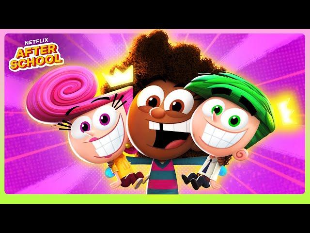 Hazel Meets Cosmo & Wanda! 🪄 The Fairly OddParents: A New Wish | Netflix After School