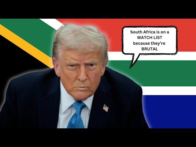 Trump says that SA is on a WATCH LIST | Legacy Media attempts to save SA Ambassador's Reputation!