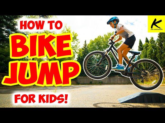 How to JUMP a BIKE!! - (For Kids!)