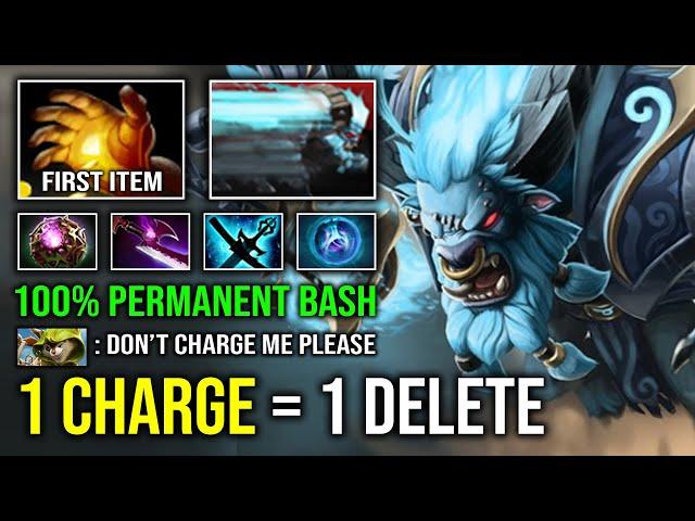 WTF 1 Charge = 1 Delete Ultrasonic Speed 100% Perma Bash First Item Midas Spirit Breaker Dota 2