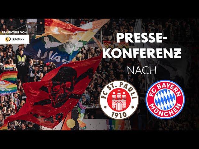 Die Pressekonferenz nach unserem Spiel gegen den FC Bayern München | Präsentiert von LichtBlick