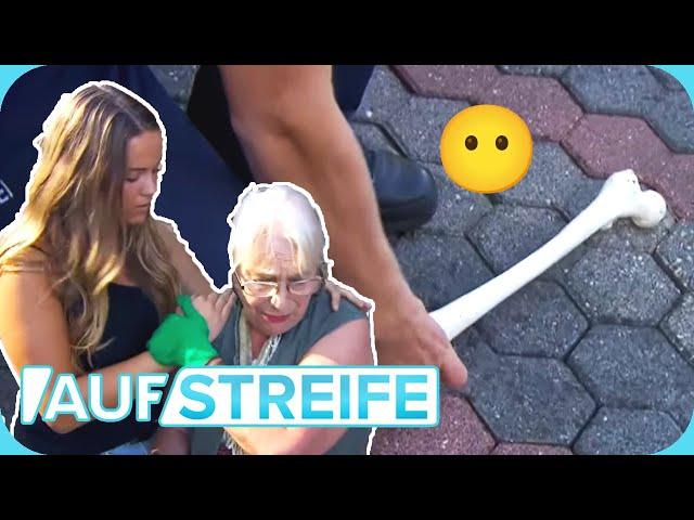 Alte Dame schreit vor Angst!  MENSCHLICHE Knochen im Garten gefunden?!  | Auf Streife | SAT.1