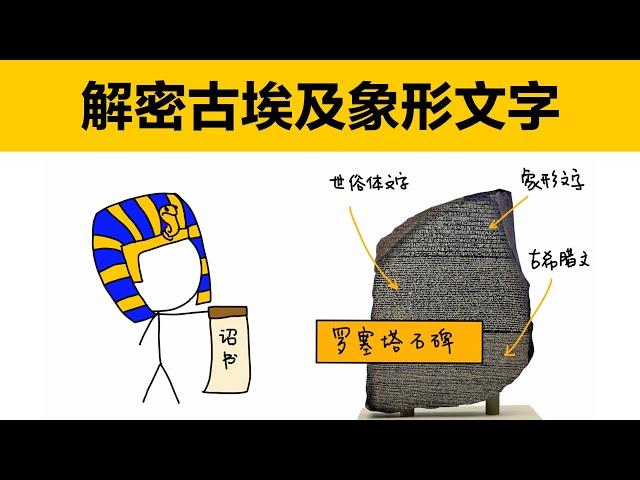 解密古埃及象形文字|羅塞塔石碑|動畫科普|埃及象形文字簡介|古埃及象形文字是怎麼破解的|古埃及象形文字的語法是什麼|古埃及象形文字歷史|古埃及象形文字介紹|大英博物館鎮館之寶是什麼|羅塞塔石碑是什麼