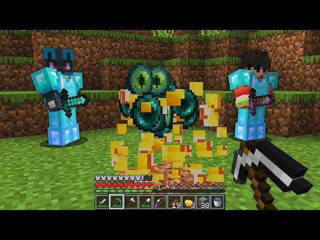 Minecraft Manhunt mais il y'a des LuckyBlocks