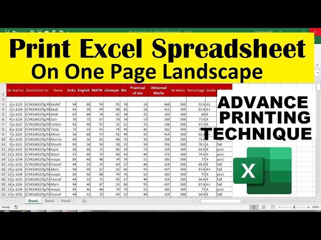 how to print excel sheet in a4 size full page landscape