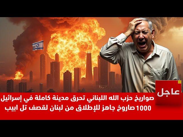 10000 صاروخ من حزب الله ينطلقون نحو تل أبيب | القبة الحديدية رسمياً تقف عن العمل