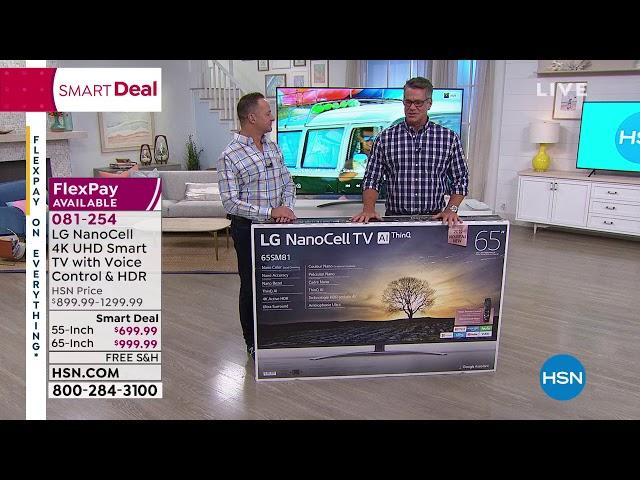 LG SM8100 55" NanoCell 4K UHD Smart TV w/Voice Control, ...