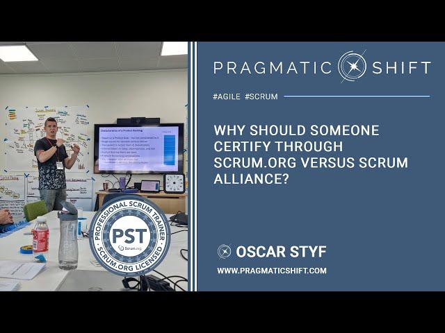 Why should someone certify through scrum org versus scrum alliance?