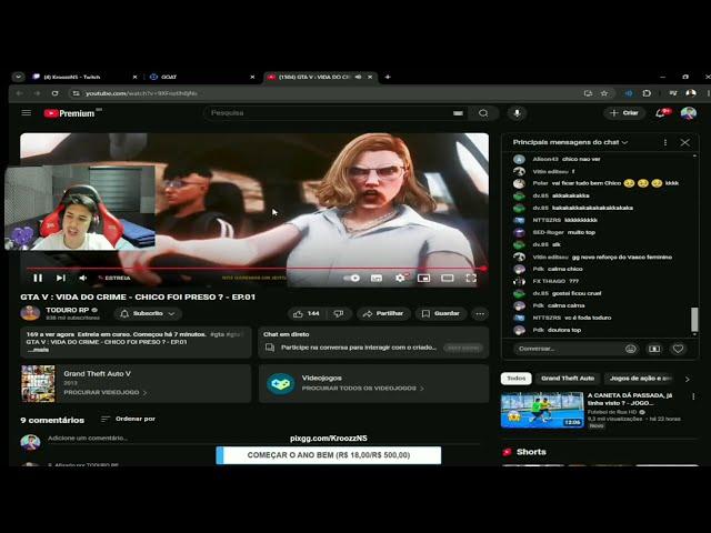 KROONZZ REAGINDO A SÉRIE DO TODURO:  "gta v: vida do crime" GTA RP