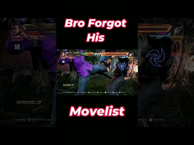 He went on repeat mode ! Tekken #shorts