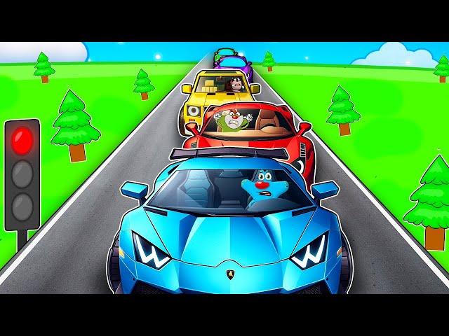 Roblox Oggy Stucked In Huge Traffic Line With Jack And Bob