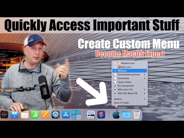 Create Custom Menu on a Mac  - Quickly Access All Your Files and Stuff  - macOS Expert Tips