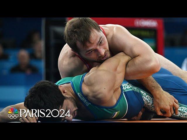 Team USA's Spencer Lee wins 57kg SF, will wrestle for gold | Paris Olympics | NBC Sports