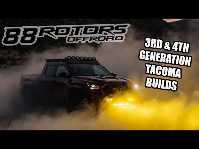 BUNCH OF TACOMA BUILDS ROLLING OUT OF 88 ROTORS OFFROAD!