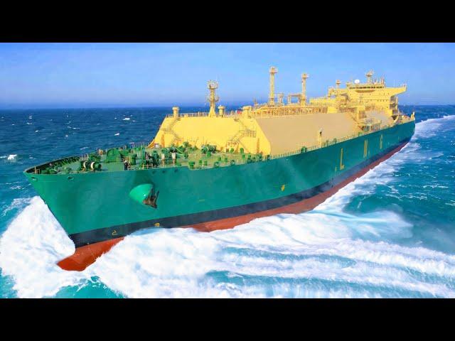 Life Inside the Largest LNG Carrier Ship That Transports Millions of Tons of Gas