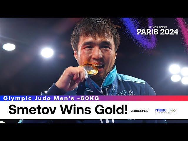 Judo: Kazakhstan's Yeldos Smetov wins men's -60kg Olympic gold  #Paris2024