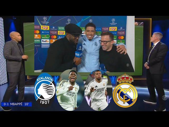 Atalanta vs Real Madrid 2-3 Jude Bellingham Crazy Reaction Thierry Henry And Carragher Review