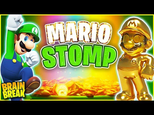  Mario Stomp  Green vs Gold  Brain Break for Kids  Just Dance  Danny GoNoodle  Matthew Wood