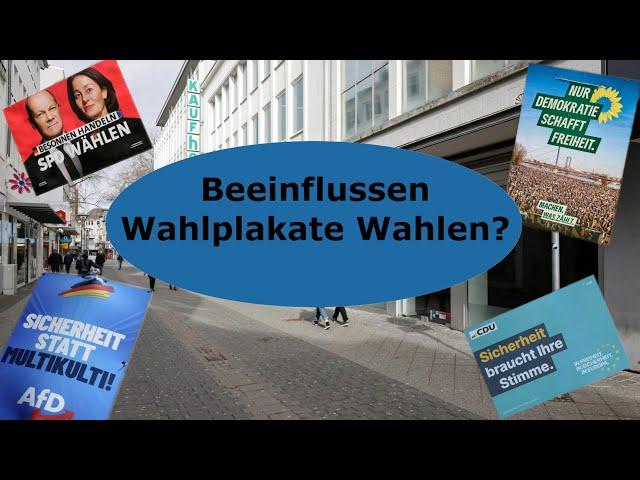 "Beeinflussen Wahlplakate Wahlen" Case Study 2024 (Gruppe 1)