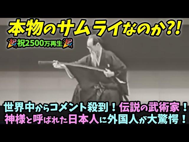 【海外の反応】世界中からコメント殺到！伝説の武術家！神様と呼ばれた日本人に外国人が大驚愕！