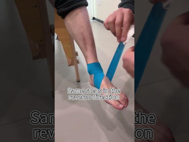 Learn how to use kinesiology tape to relieve pain associated with an ankle sprain.#kinesiologytape