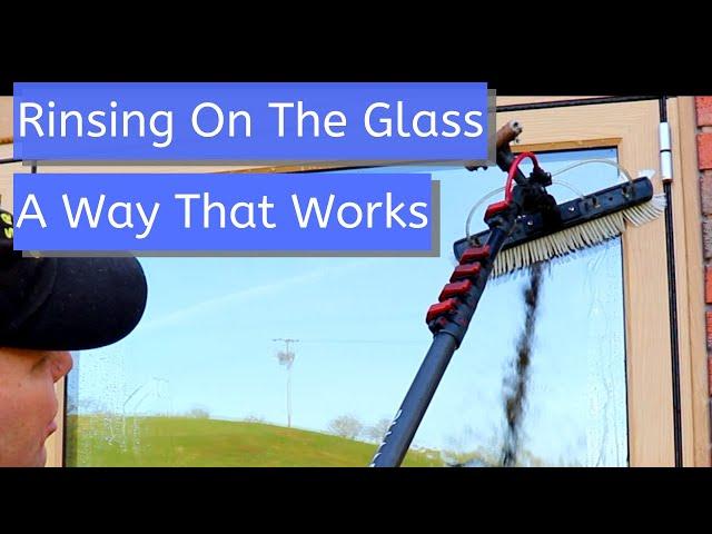 Rinsing On The Glass With Amazing Results