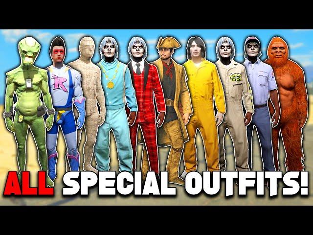 How To Unlock All RARE Special Outfits In GTA 5 Online!