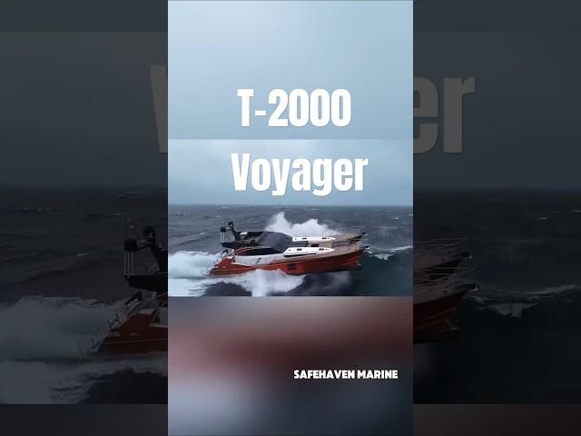 T-2000 Voyager Power Catamaran. Sea Trial in a Gale!