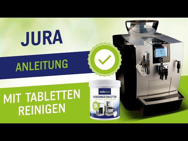 Mit Reinigungstabletten den Jura Kaffeevollautomaten reinigen - Anleitung