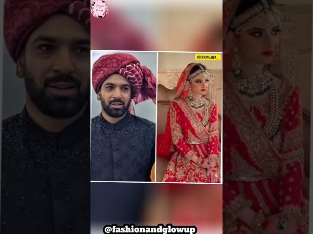 haris rauf wedding pics|haris and muzna wedding looks| cricketers wedding| @fashionandglowup