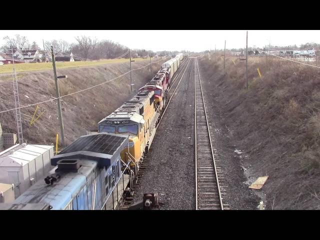 CP 241 in Windsor, ON. with CEFX, UP and KCS (CPWindsorsub Vault)