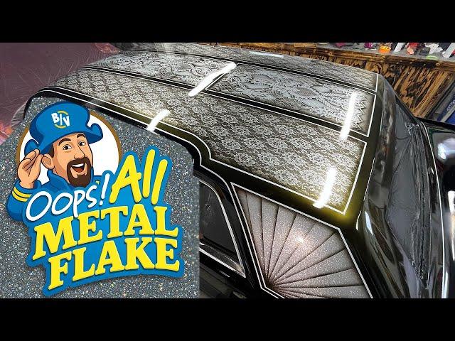 Custom Lace & Metal Flake Roof Paint – Lowrider DIY on a Budget