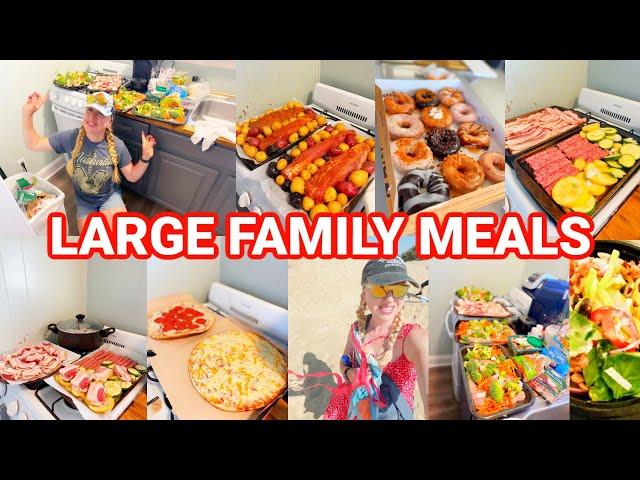 LARGE FAMILY MEALS ON VACATION  EASY RECIPES, Sheet Pan Breakfasts, Dinners, lots!