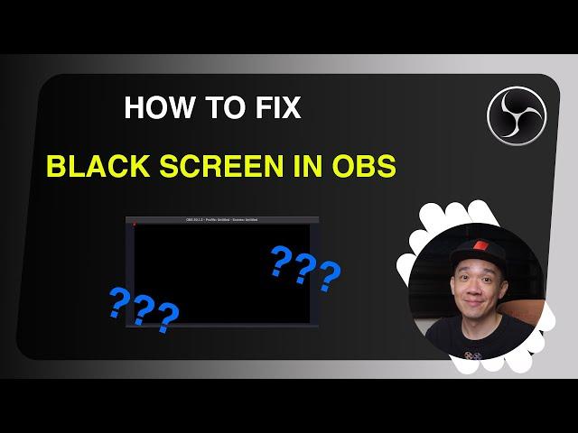 How to Fix Black Screen (Video Capture Device) on OBS 2024