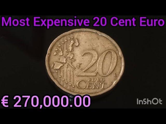 The Most EXPENSIVE 20 Euro Cent ULTRA Rare Error Coin Worth Money Don't Spend This