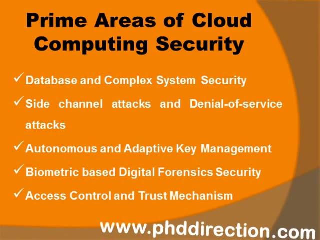 PhD Research Topics in Cloud Computing Security