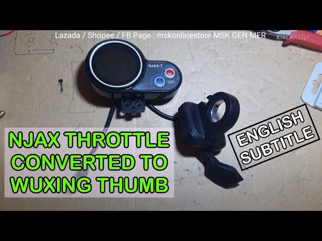 NJAX-T FINGER THROTTLE CONVERSION // WUXING THROTTLE // INDEX TO THUMB [TAGALOG]