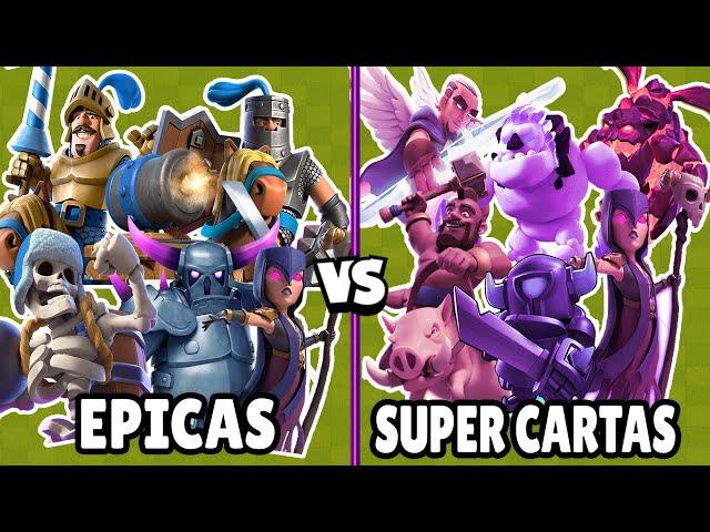 EPICAS vs SUPER CARTAS | OLIMPIADAS de CLASH ROYALE