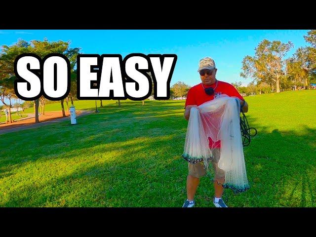 You Won't Believe How Easy This Is (Simple Way To Throw An 8 Foot Cast Net)