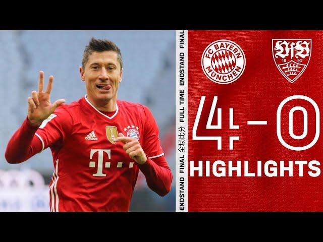 One man down, four goals up & hattrick man Lewandowski | Highlights FC Bayern vs. VfB Stuttgart 4-0