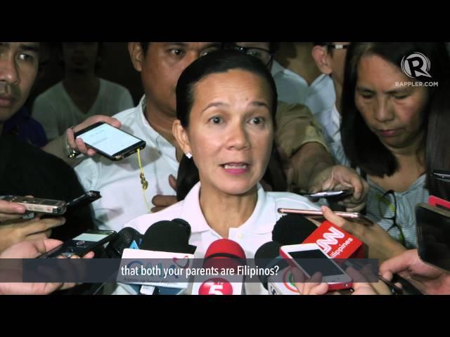 Grace Poe on Tatad's immigration case against husband Neil Llamanzares