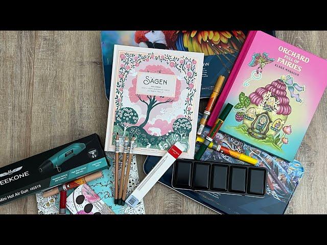 Adult coloring haul and Christmas gifts 2024 #haulvideo #christmasgifts