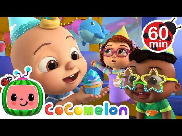 JJ's Birthday Party Songs  Wheels on the Birthday Bus + MORE CoComelon Nursery Rhymes & Songs