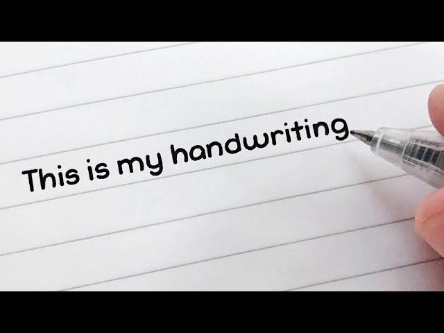 My Handwriting